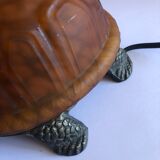 Amber turtle lamp