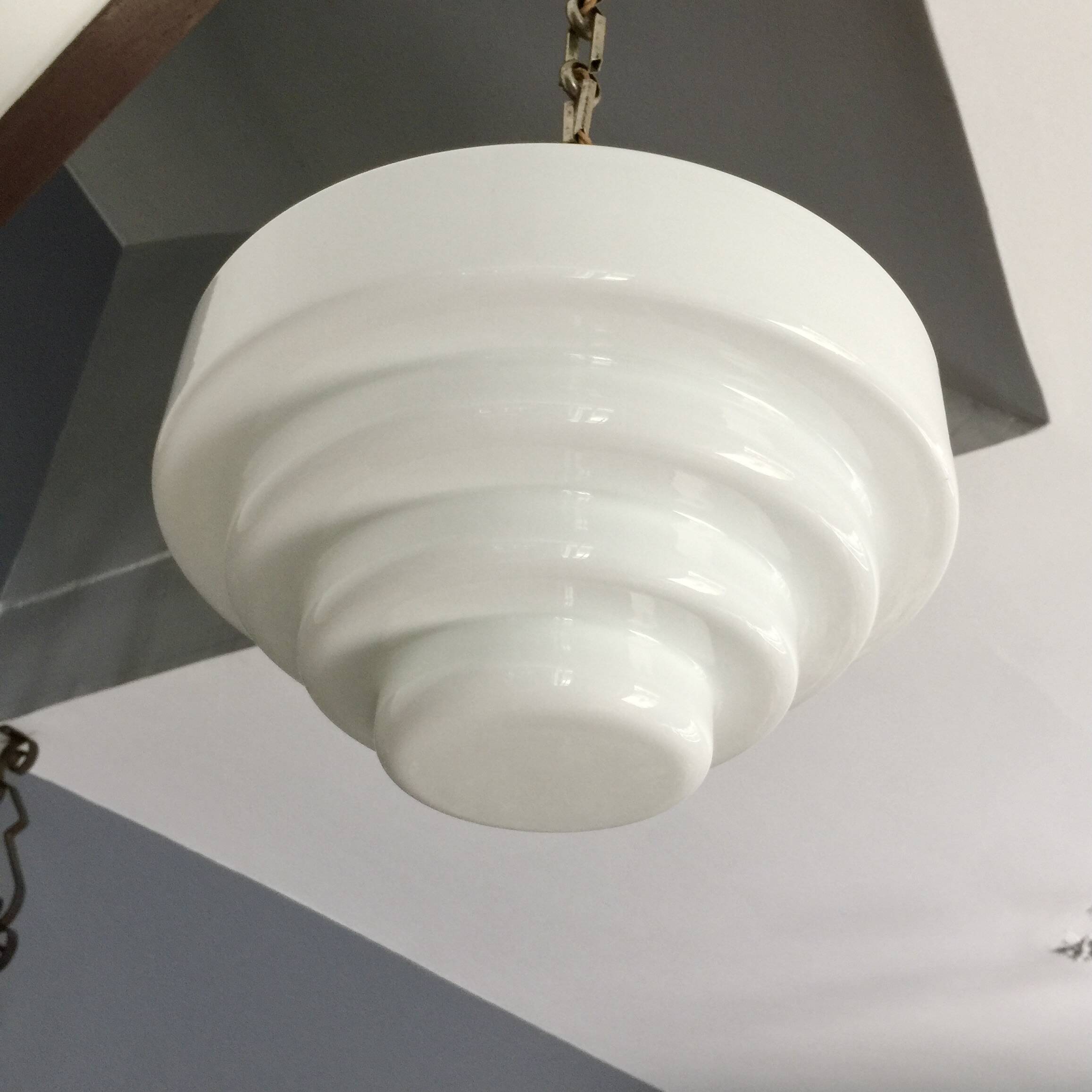 Murano glass and chrome suspension