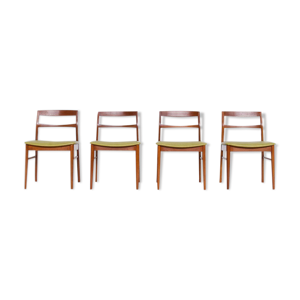 Suite de 4 chaises en teck Arne