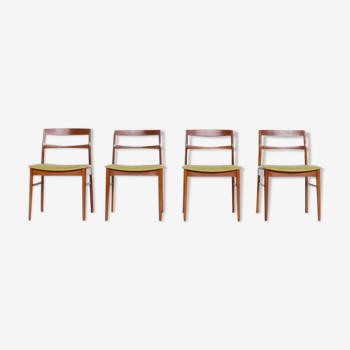 Suite of 4 teak chairs Arne Vodder Sibast publisher year 60'