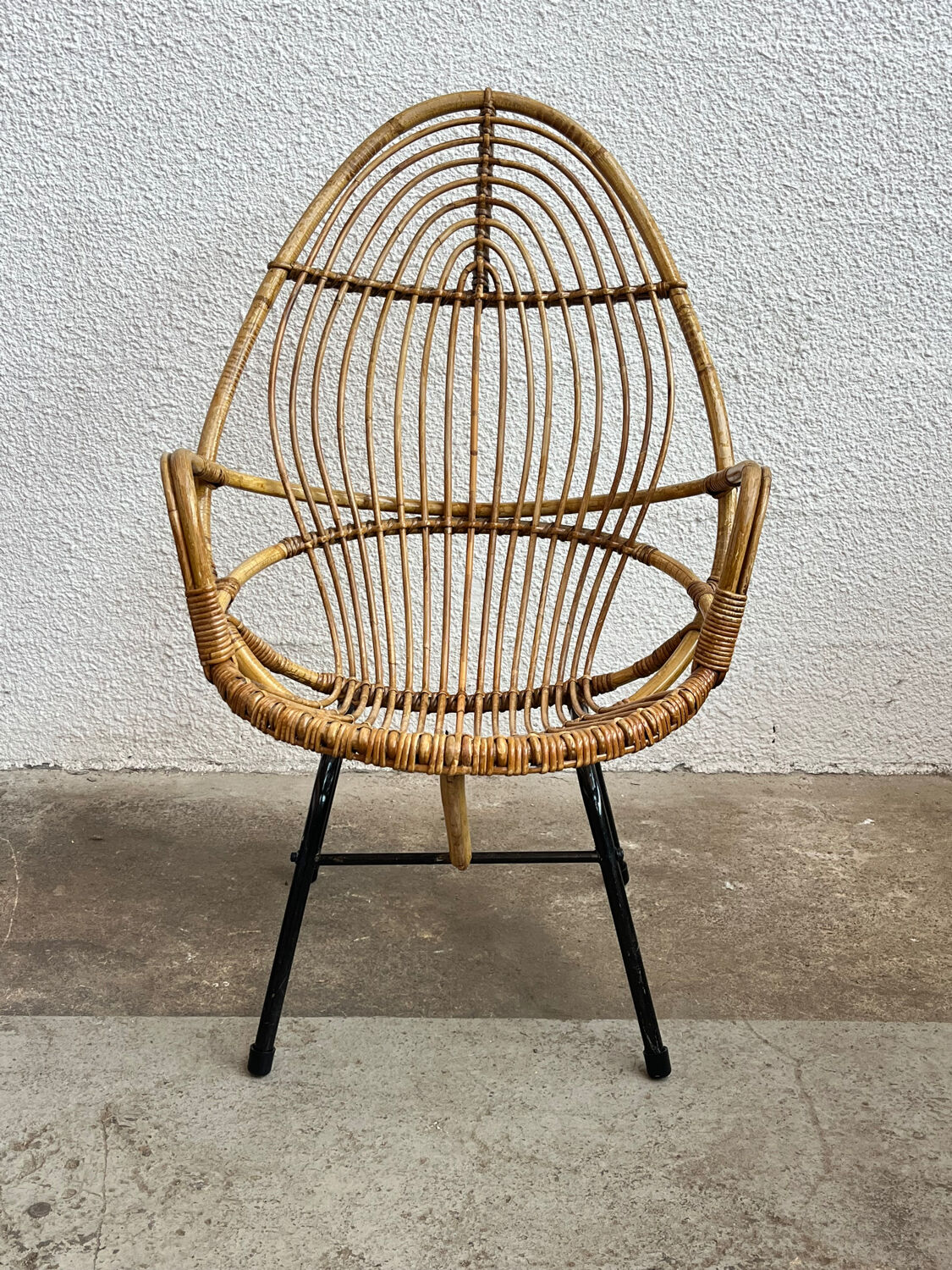Rattan armchair
