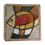 Ceramic table mat by Martine Azema