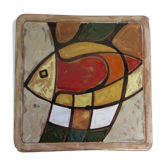 Ceramic table mat by Martine Azema