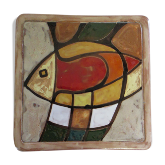 Ceramic table mat by Martine Azema