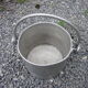 Old aluminium bucket