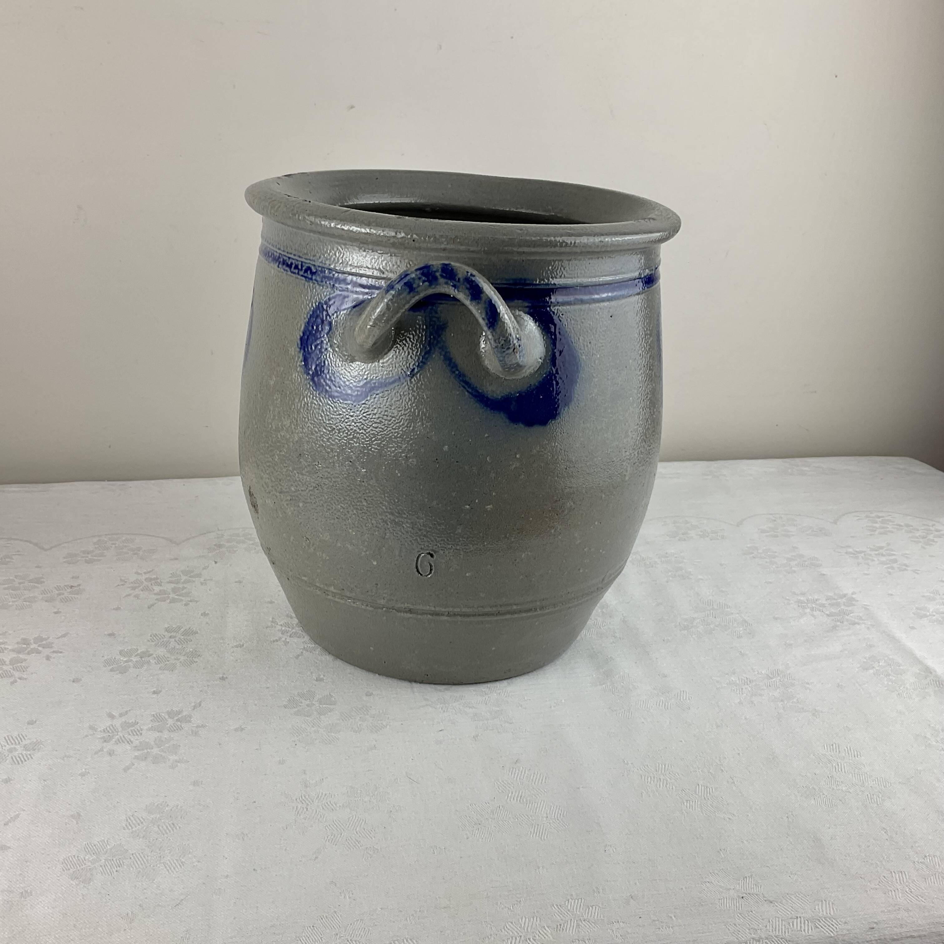 Very old Alsace stoneware storage jar