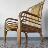 Fauteuil en rotin "Maugrion"