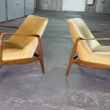 Chair of the 50s/60s vintage Recliner system