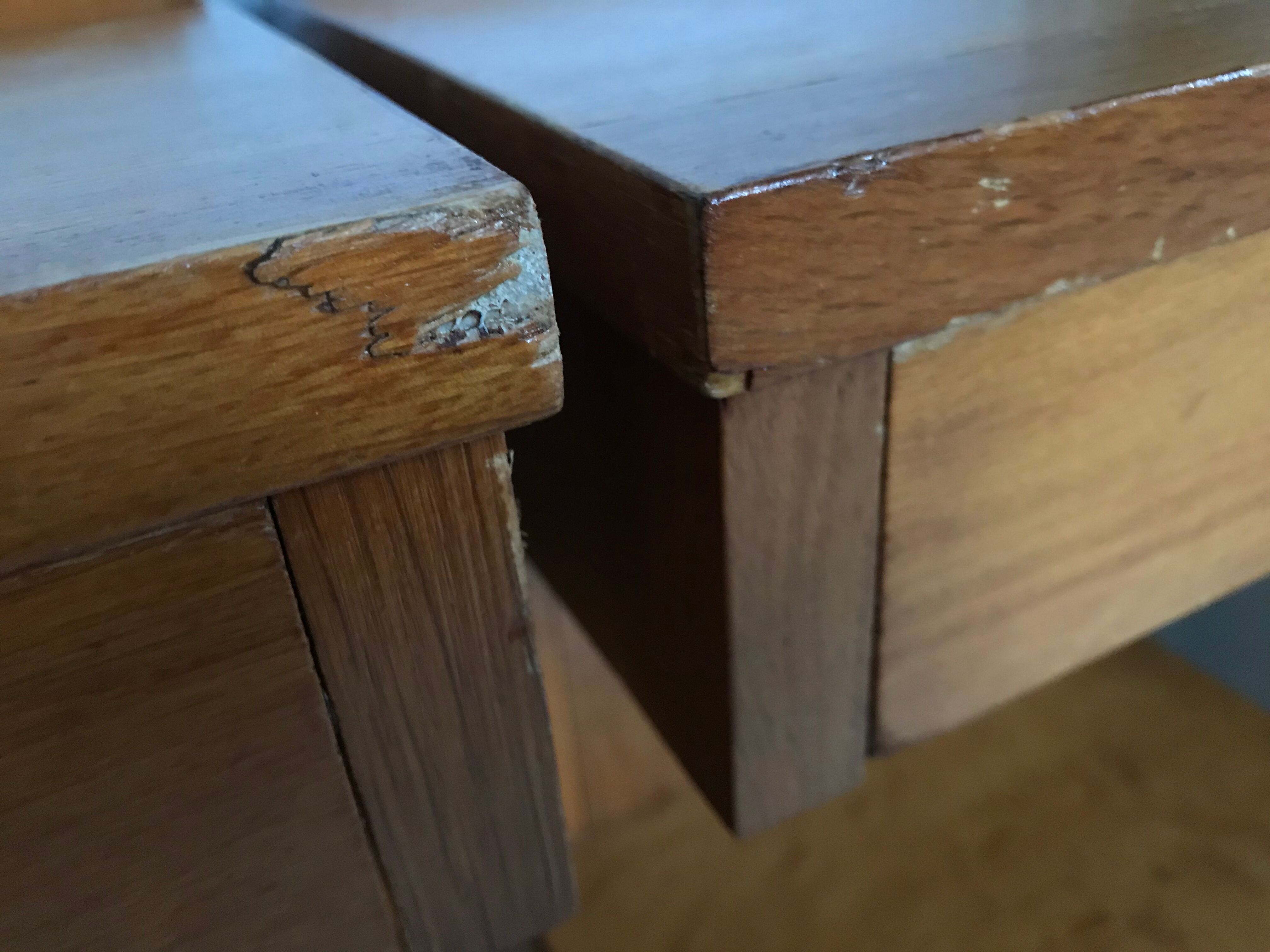 Pair of vintage bedsides