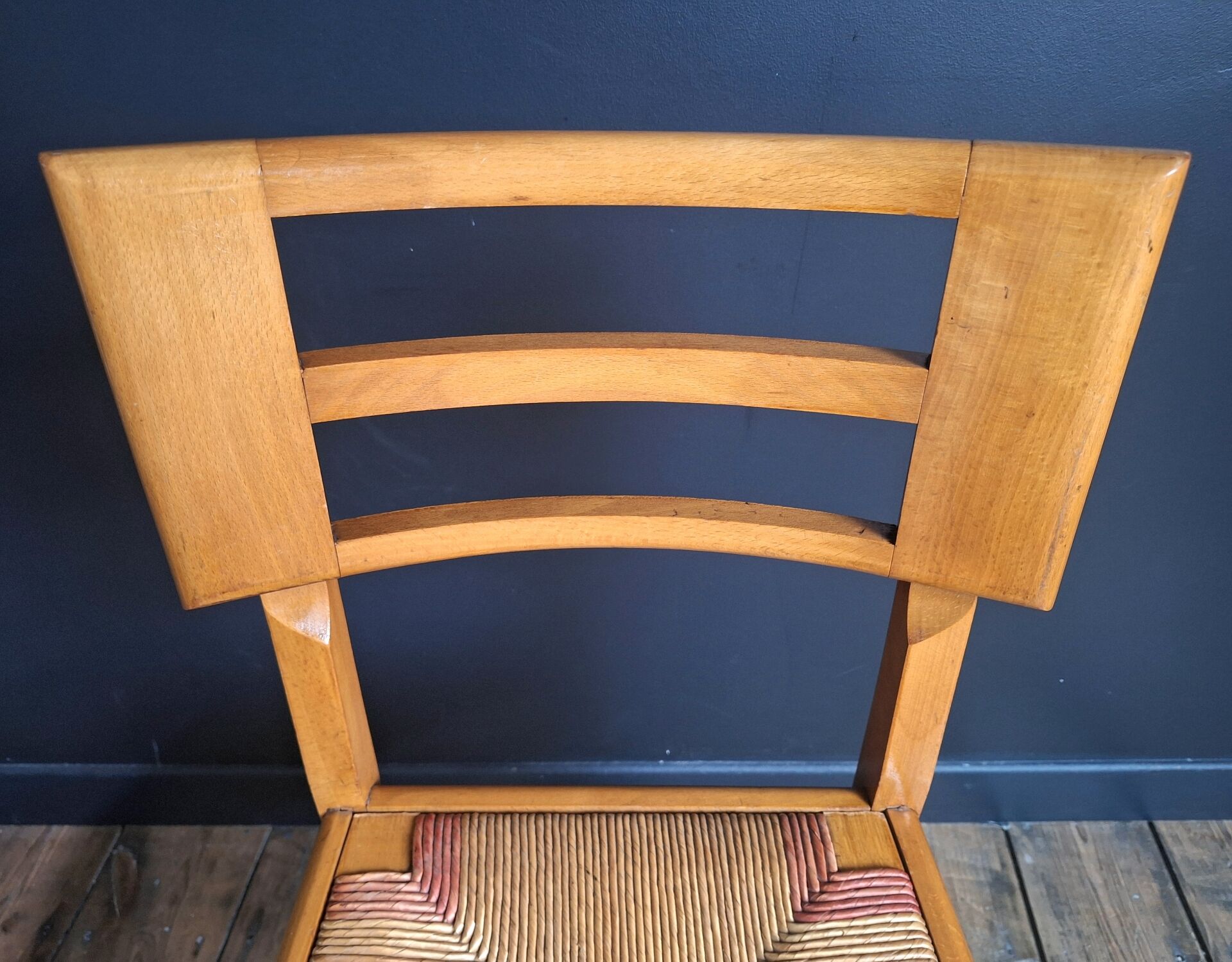 Paire de chaises design Pierre Cruège, meubles sièges anciens
