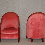 Paire de Fauteuils Art Déco par René Joubert & Philippe Petit pour DIM,