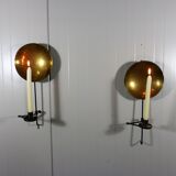 Set of 2 Wall Candlesticks by E.W. Asplind Sweden, 1930's