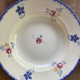 set of 4 Digoin soup plates, Mary Lou model