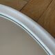 White enamelled cast iron mirror