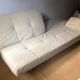 Cinna Smala 4 seater convertible sofa in beige alcantara