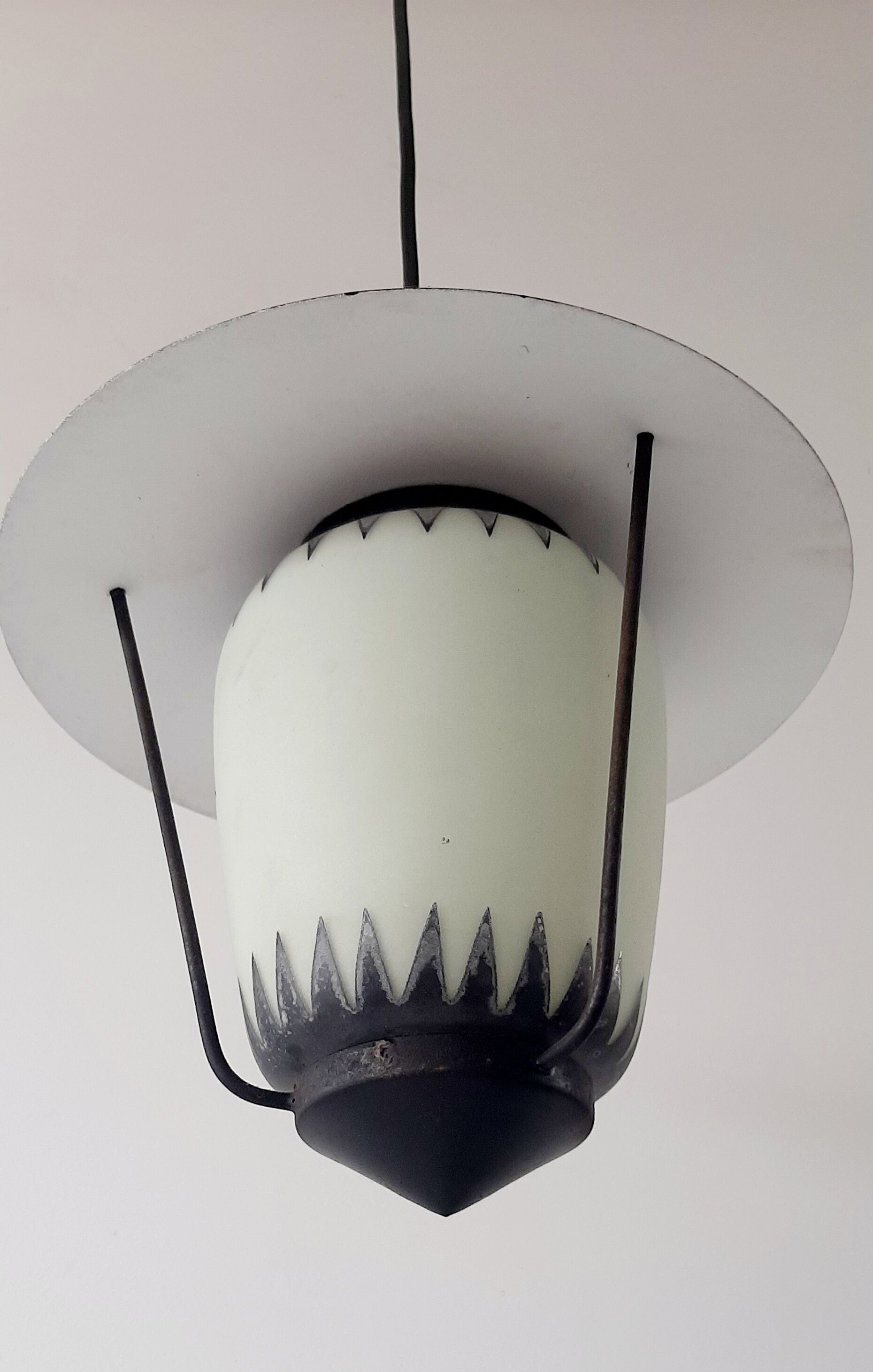 Vintage suspension lamp 50s