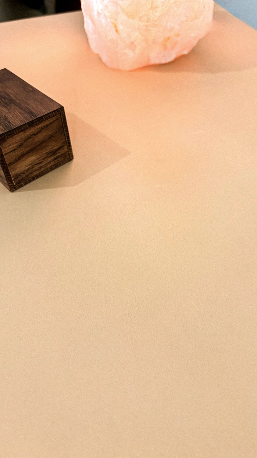 Jean-michel frank - leather-covered side table