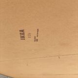 Scandinavian round extendable dining table renovated in wood 210cm