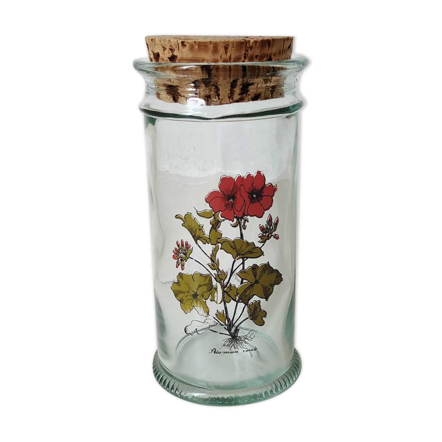 Botanical pattern jar