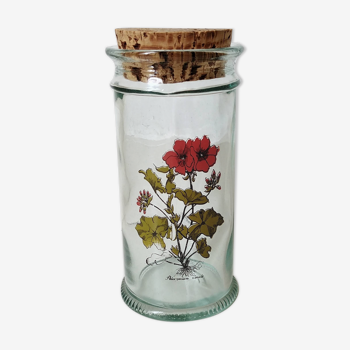 Botanical pattern jar