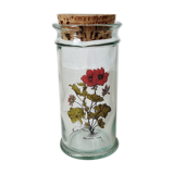 Botanical pattern jar
