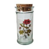 Botanical pattern jar