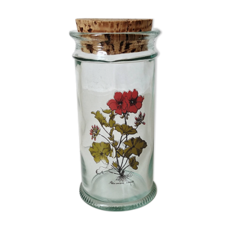 Botanical pattern jar