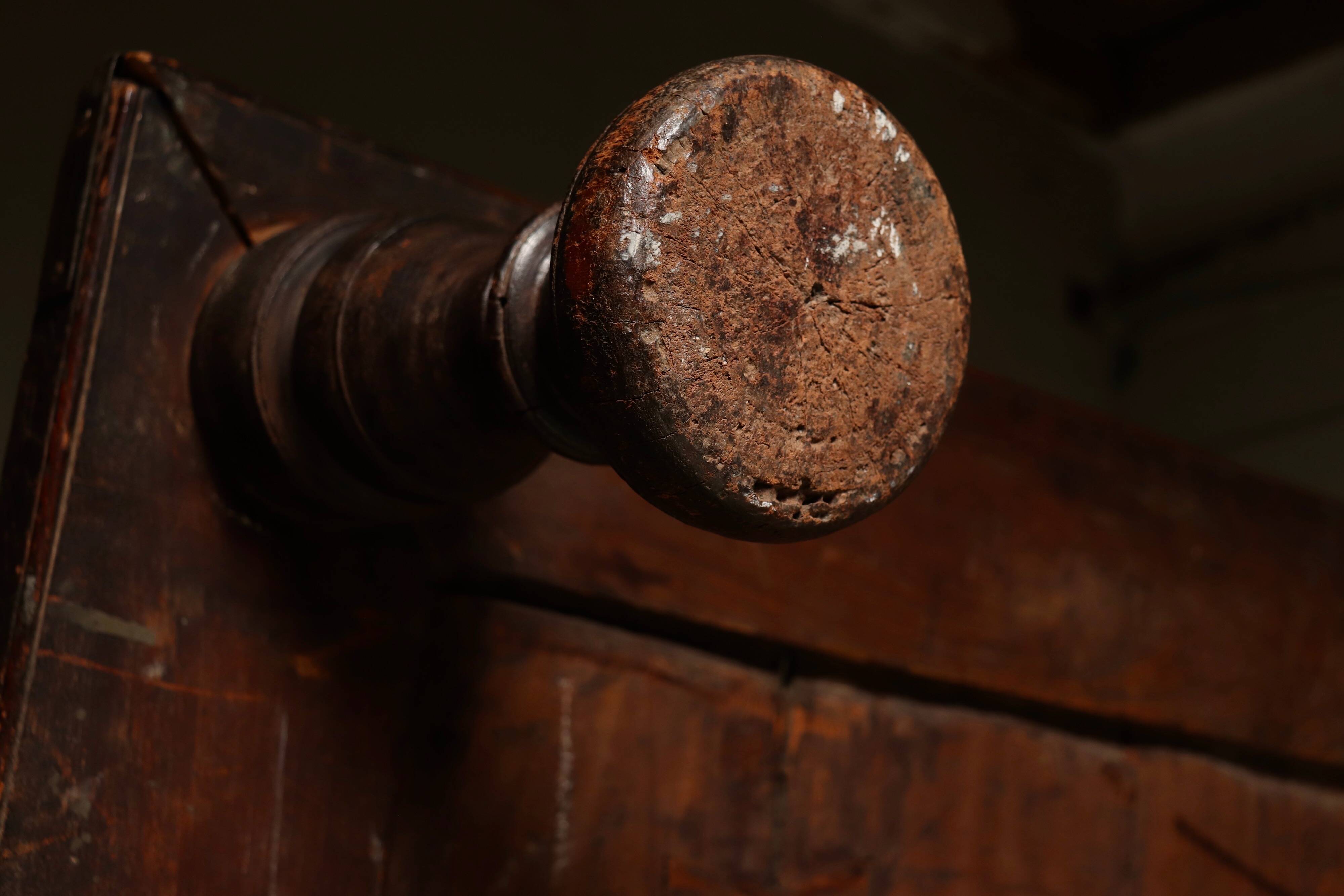 Monumental 19th Century Wabi Sabi Daybed in Tropical Hardwood