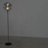 XL glass shade floor lamp