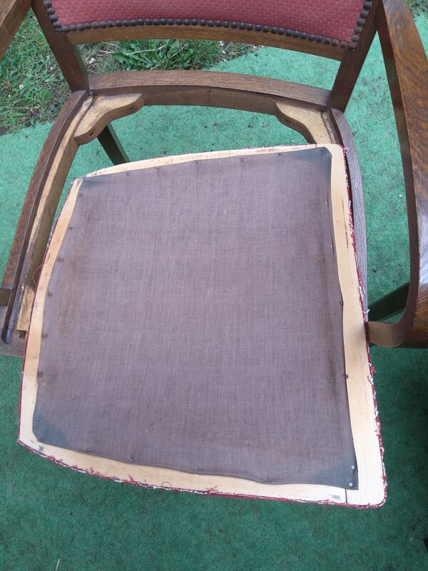 Paire de fauteuils de bridge vintage à accoudoirs vintage