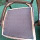 Pair of vintage bridge armchairs with vintage armrests