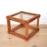 Wooden side table / bedside table 60s 70s