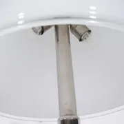 Mid-century Italian opaline white Murano table lamp