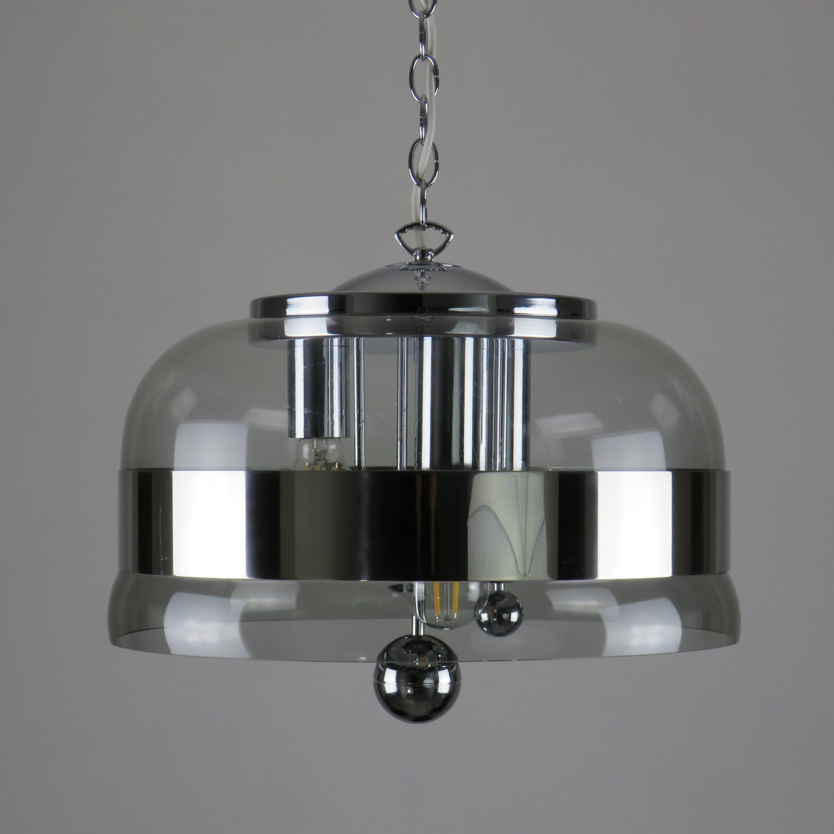 Space Age pendant light from Doria studio (Doria Leuchten Germany) 1970s