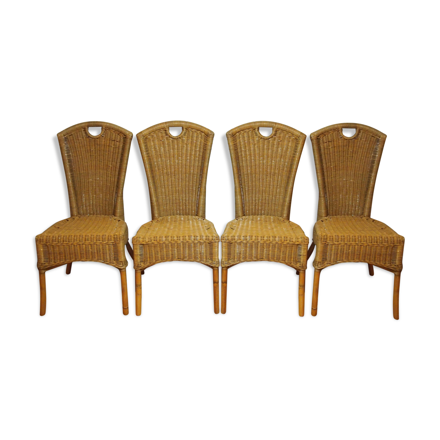 4 rattan chairs