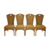 4 rattan chairs