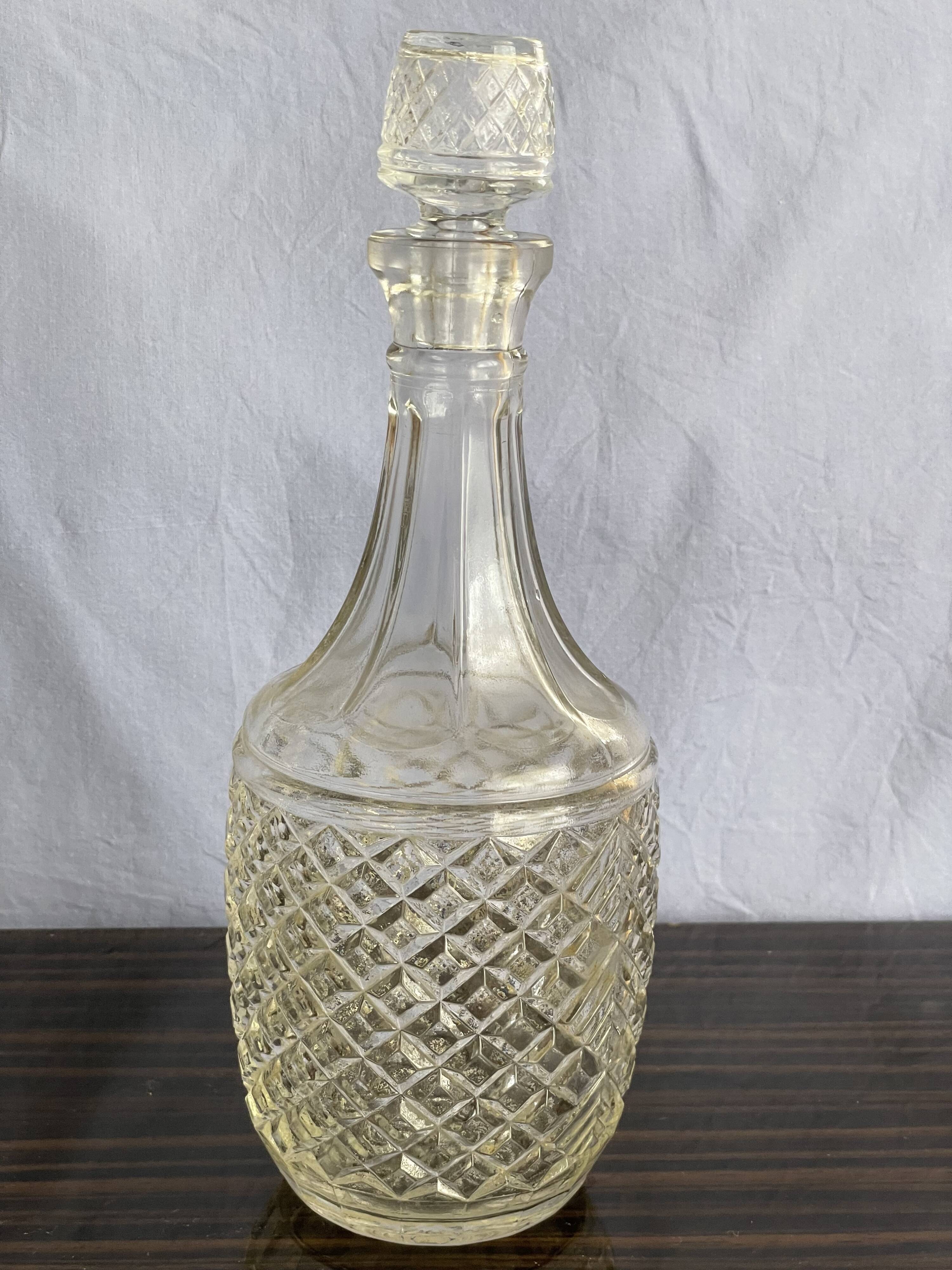 Bouteille vintage angleterre en verre