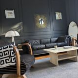 Vintage coffee table in travertine