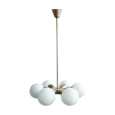 Silver Sputnik chandelier by Jaroslav Bejvl for Kamenický Šenov, 1970s