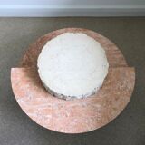 Black-pitched coffee table and faux marble tackle, Italy, 1970