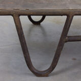 Industrial metal coffee table