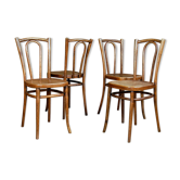 4 chaises bistrot Horgen-Glaris début XXe