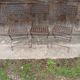 3 chaises en fer forgé