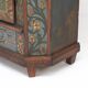 Rustic Farmhouse Folk Art Painted Bridal Cabinet 1834