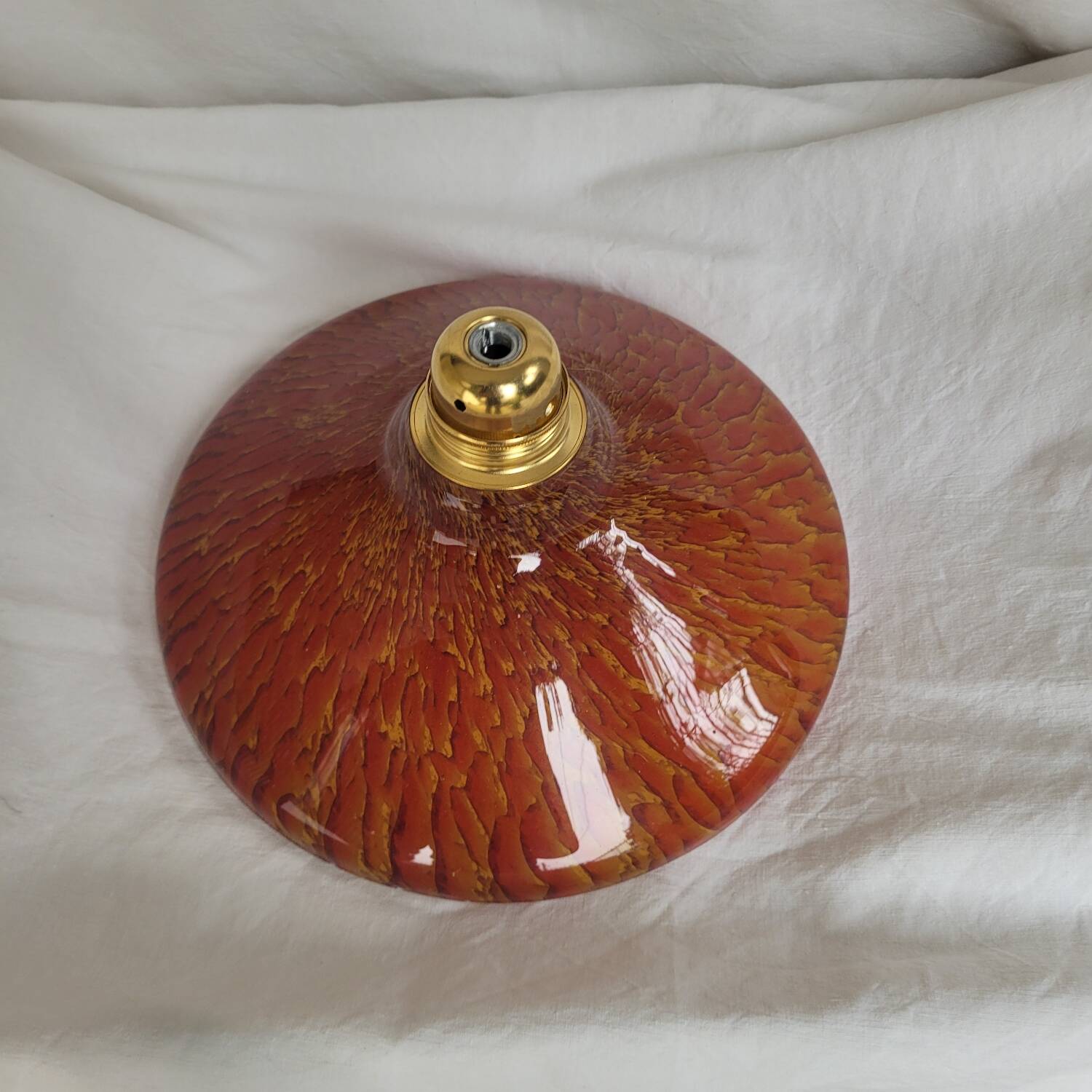Spotted blown glass pendant – 1960s-1970s