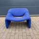 Artifort F598 Groovy armchair Pierre Paulin, Electric blue