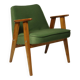Fauteuil rétro styl scandinave bouteille verte 1962 design milieu de siècle chaise en bois fauteuil de salon patio Boho