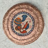 Round art deco cushion