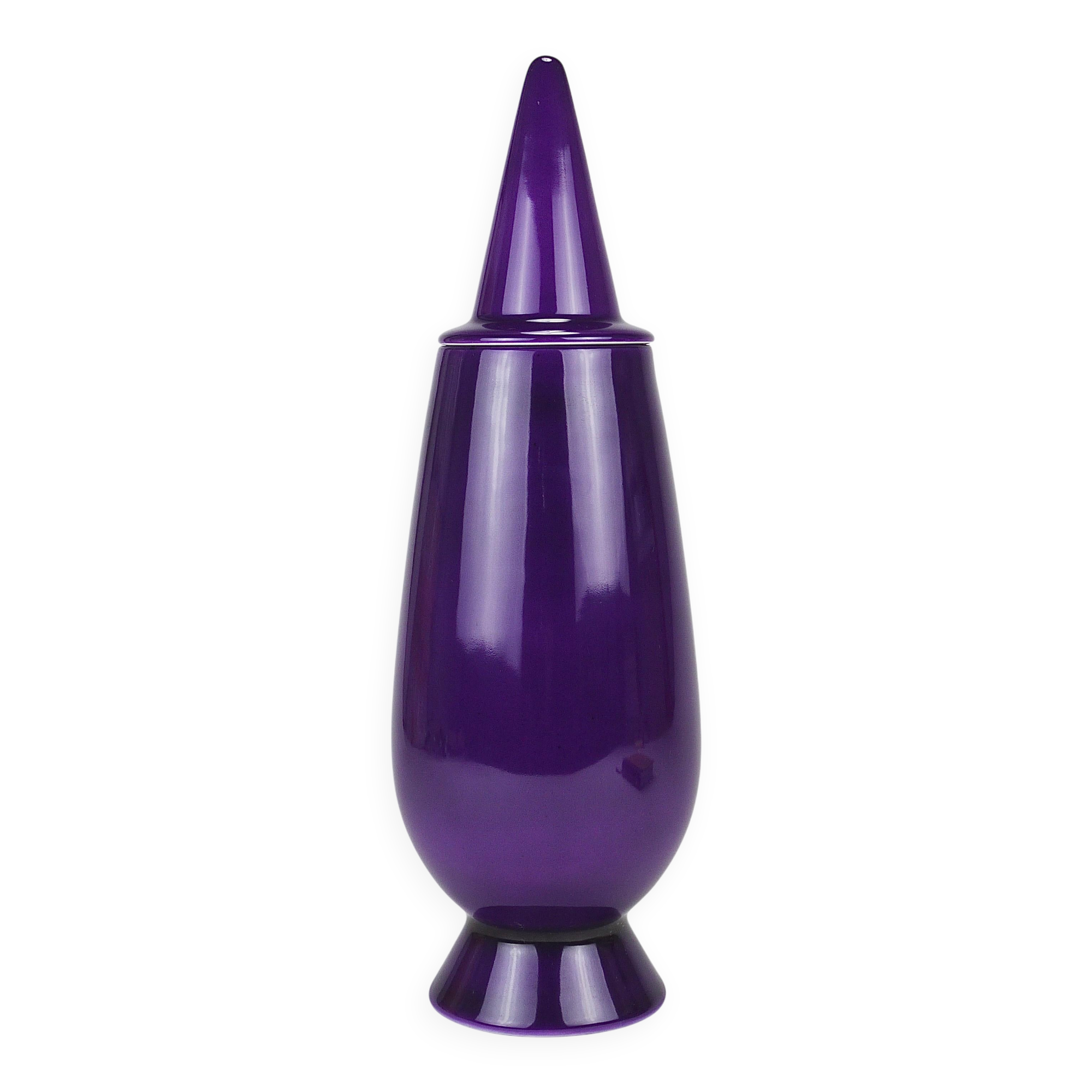 Alessandro Mendini x Luigi Ontani Limited Vase with Lid 100% Make-Up, Alessi, 1992