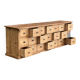 Commode allemande, bureau comptoir en pin 21 tiroirs